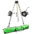 Safewaze 7ft Adjustable Tripod Kit, 65ft Personnel Winch, 65ft 3-Way, Storage Bag 019-11004